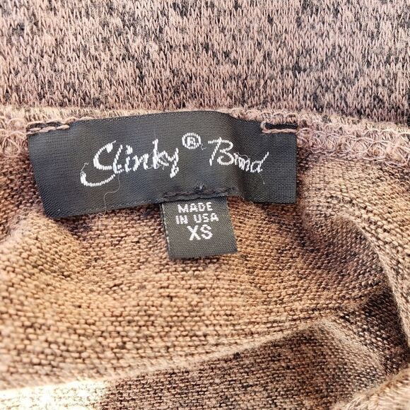 Slinky Brand Ladies Rose Gold Metallic Knit Tunic Size XS - Picture 9 of 14